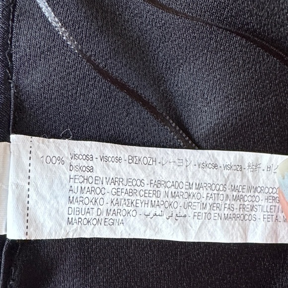 Zara Elegant Black Halter Top Size L 100% Viscose - Picture 7 of 8